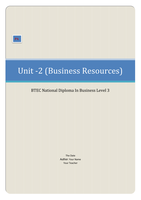 BTEC Business Unit 2, Business Resources P4 (Give examples of internal and external sources of finance that are most appropriate and available to a business the size of TESCO)