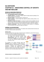 Silverthorn Hoofdstuk 23 - Endocrine control of growth and metabolism