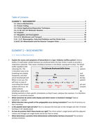Element 2 - Basic Biochemistry (20 pages)