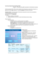 Summary Operational Auditing Y2Q4 IFM