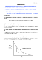 Topic 9 - Reaction Kinetics I - Revision Notes 2015