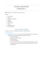 Task 1. Social Cognition