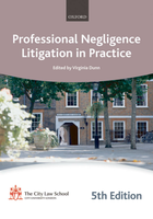 PROFESSIONAL NEGLIGENCE IN PRACTICE BPTC MANUAL
