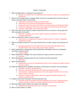 Introduction to Biology - Chapter 1 Study Guide