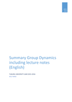 Summary Group Dynamics Chapter 1-11 