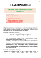 RHS endogenous variables