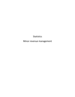 Statistics revenue management