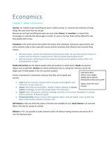 Principles of Economics summary