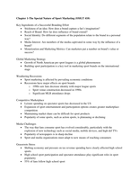 SMGT 410 (Sport Marketing) Notes Ch. 1-5