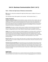 BTEC Level 3 - Unit 4 Assessment part 2 