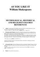 Mythological and Symbolic References in 'As You Like It'
