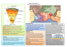 AQA: A2 Geography Plate Tectonics and Case Studies 2017