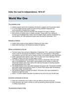 India, c1914-48: the road to independence revision notes