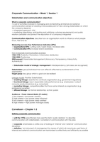 Corporate Communication COMPLETE summary ('Essentials of Corporate Communication' chapter 1,2,3,6; 'Corporate Communication: A Guide to Theory & Practice' chapter 1-14   lecture notes)