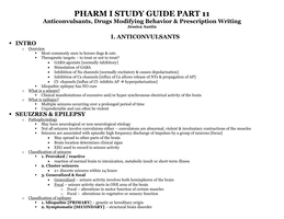  PHARM STUDY GUIDE PART 11