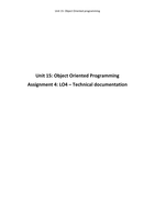 Unit 15: Object Oriented Programming P6 M4 D2
