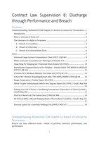 Discharge through Performance and Breach