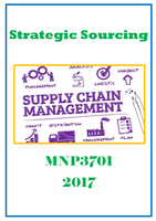 MNP3701 Strategic Sourcing Notes
