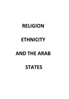 Thematic study, Religions and ethnicities 