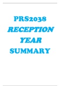 PRS2038 SUMMARY  