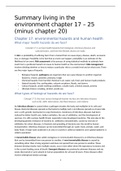 Full summary on Living in the Environment chapter 17 - 25 (minus 20)