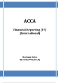 ACCA F7 revision notes
