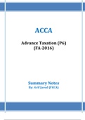 ACCA P6 UK revision notes