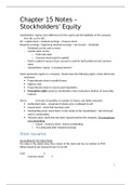 ACCT 3001 Ch. 15 Lecture Notes/Study Guide
