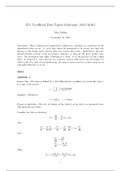 (Oxford) Solutions for B2: Symmetry and Relativity, 2011-2016