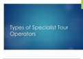P1 - Types and Providers of Specialist Tourism - Unit 14
