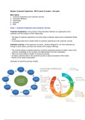 Module: Customer Experience - MKT2 Summary (C-cluster /  2nd year)