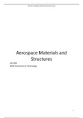 Aerospace Materials and Structures