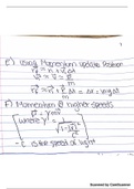 Physics notes week 1