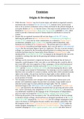 Feminism Complete Revision Notes - Political Ideologies - A2 Politics