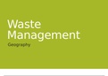 Geography (World Cities) - Waste Management