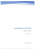 Statistics IBMS Y1Q3