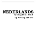Nederlands - Op Niveau - Spelling - Blok 1 Tot En Met 6