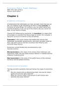 Samenvatting Economics - Chapter 1,2,3 - Pearson - Tenth European Edition