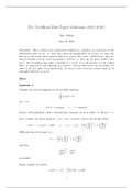 (Oxford) Solutions for B5: General Relativity, 2011-2016