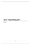 Unit 17 - Project Planning with IT - P4, P5