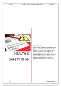 Unit 1 - Health & Safety in the Engineering Workplace