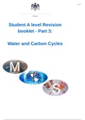A* Water and Carbon Cycle Notes (A level geography)