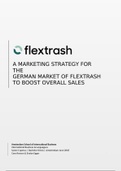 Bachelor Thesis - A marketing strategy for the German marketing of company X to boost overall sales (GRADED WITH AN 8) 