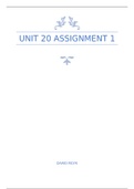 Unit 20 Assignment 1