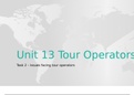 Unit 13 Issues facing tour operators task 2