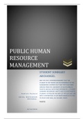 PUB3702 Human Resource Management in Government Exam Summary 
