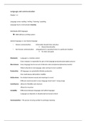 Summary Language &  Communication Chapters 1-4 (period 1)