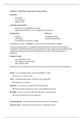 Summaries: Corporate Communication and Language&Communication (Exams Period 1)