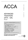 Latest ACCA P6, ADVANCED TAXATION (ATX – UK), Study text (PDF) for exams in JUNE 2018, STEPTEMBER 2018, DECEMBER 2018 and MARCH 2019