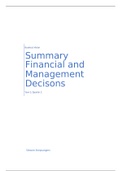 IB - Y2Q2- Summary Financial & Management Decisions